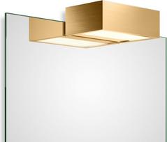 Decor Walther Veidrodžio šviestuvas Box Clip On LED matinės auksinės spalvos 15 cm