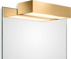 Decor Walther Veidrodžio šviestuvas Box Clip On LED matinės auksinės spalvos 25 cm