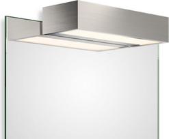 Decor Walther Veidrodžio šviestuvas Box Clip On LED 2700K nikelio spalvos 25 cm