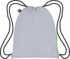 LOQI Kuprinė LOQI Neon mini su šviesą atspindinčia danga žalios spalvos