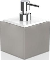 Decor Walther Muilo dozatorius Brownie su chromine pompa taupe ir baltos spalvų