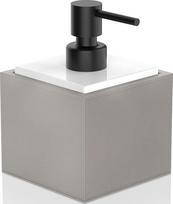 Decor Walther Muilo dozatorius Brownie su juoda pompa taupe ir baltos spalvų