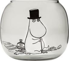 Muurla Tealight žvakidė Muurla Muminukai Muminuko Tėtis pilkos spalvos 9,5 cm