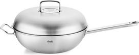 Fissler Wok Original Profi Collection plieninis su rankena ir dangčiu 32 cm