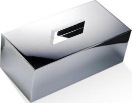 Decor Walther Vonios reikmenų dėžutė Corner su dangteliu chromo spalvos 25 cm