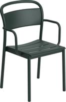 Muuto Sodo kėdė Linear su porankiais tamsiai žalios spalvos