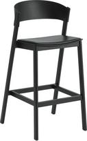 Muuto Baro kėdė Cover su minkšta sėdimąja dalimi juodos spalvos 75 cm
