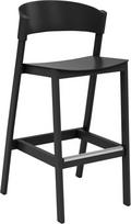 Muuto Baro kėdė Cover su kojų atramos apsauga juodos spalvos 75 cm