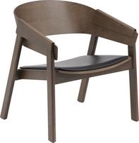 Muuto Kėdė Cover su minkšta sėdimąja dalimi tamsiai rudos spalvos 38 cm