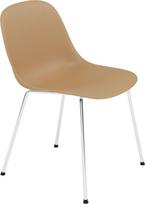 Muuto Kėdė Fiber Tube ant chromuotų kojų ochros spalvos