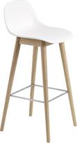 Muuto Baro kėdė Fiber su atlošu baltos spalvos 75 cm