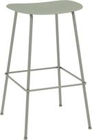Muuto Baro kėdė Fiber Tube pilkos ir žalios spalvos 75 cm