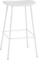 Muuto Baro kėdė Fiber Tube baltos spalvos 75 cm