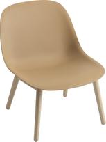 Muuto Kėdė Fiber ant medinių kojų ochros spalvos 38 cm