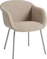 Muuto Fotelis Fiber Soft Tube Ecriture 240 su apmušalu ant plieninių kojų