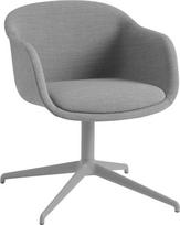 Muuto Fotelis Fiber Conference Swivel Remix 133 su apmušalu su aliuminio kojomis