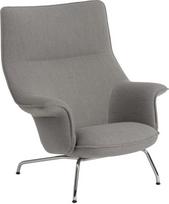 Muuto Fotelis Doze Re Wool 128 su apmušalu chromuotos kojos