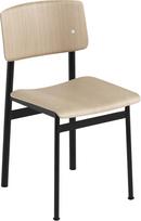 Muuto Kėdė Loft su juodomis kojomis šviesaus ąžuolo spalvos