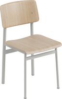 Muuto Kėdė Loft su pilkos spalvos kojos šviesaus ąžuolo spalvos