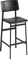 Muuto Baro kėdė Loft su juodomis kojomis juodos spalvos 75 cm