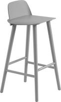 Muuto Baro kėdė Nerd su kojų atramos apsauga pilkos spalvos 75 cm