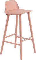 Muuto Baro kėdė Nerd su kojų atramos apsauga rožinės spalvos 75 cm