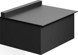 Decor Walther Drėgnų servetėlių indelis Corner su tvirtinimu prie sienos matinės juodos spalvos