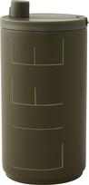 Design Letters Kelioninis puodelis Design Letters Life alyvuogių spalvos 350 ml