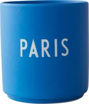 Design Letters Puodelis Favourite FR Paris kobalto spalvos