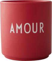 Design Letters Puodelis Favourite FR Amour raudonos spalvos