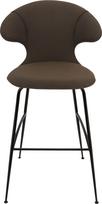 Umage Baro kėdė Time Flies ant juodų kojų tamsiai rudos spalvos