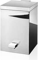 Decor Walther Vonios šiukšliadėžė Corner Soft Close kvadratinės formos chromo spalvos 26,5 cm