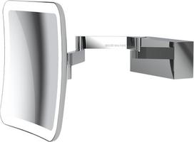 Decor Walther Didinamasis x5 kosmetinis veidrodis Vision kvadratinės formos su pakabinimu ant sienos chromo spalvos