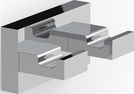 Decor Walther Rankšluosčių kabliukas Contract iš dviejų dalių chromo spalvos