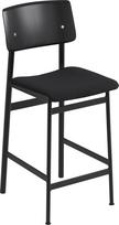 Muuto Taburetė Loft su juodomis kojomis juodos spalvos 65 cm