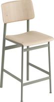 Muuto Taburetė Loft pilkai žalios spalvos kojos šviesaus ąžuolo spalvos 65 cm
