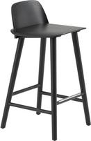 Muuto Taburetė Nerd su kojų atramos apsauga juodos spalvos 65 cm