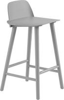 Muuto Taburetė Nerd su kojų atramos apsauga pilkos spalvos 65 cm