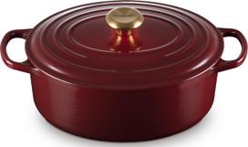 Le Creuset Kepimo indas Signature ovalios formos vyšninės spalvos 29 cm