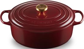 Le Creuset Kepimo indas Signature ovalios formos vyšninės spalvos 31 cm
