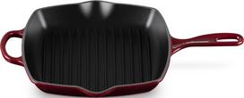 Le Creuset Grilio keptuvė Signature kvadratinės formos vyšninės spalvos 26 cm