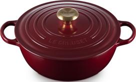 Le Creuset Puodas La Marmite Signature bordo spalvos 26 cm