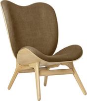 Umage Fotelis Conversation Piece su ąžuolinėmis kojomis rudos spalvos 106 cm