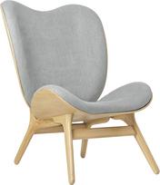 Umage Fotelis Conversation Piece su ąžuolinėmis kojomis šviesiai pilkos spalvos 106 cm