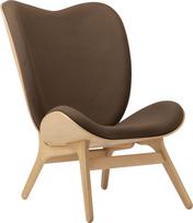 Umage Fotelis Conversation Piece su ąžuolinėmis kojomis tamsiai rudos spalvos 106 cm