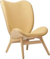 Umage Fotelis Conversation Piece su ąžuolinėmis kojomis šviesios bežinės spalvos 106 cm