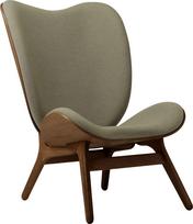 Umage Fotelis Conversation Piece su tamsiomis ąžuolinėmis kojomis šviesiai žalios spalvos 106 cm