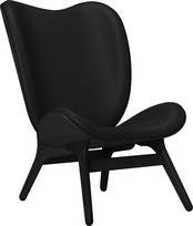 Umage Fotelis Conversation Piece Hope odos su juodomis ąžuolinėmis kojomis juodos spalvos 106 cm