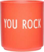 Design Letters Puodelis Favourite You Rock raudonos spalvos