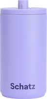 Design Letters Kelioninis puodelis Design Letters Schatz violetinės spalvos 350 ml